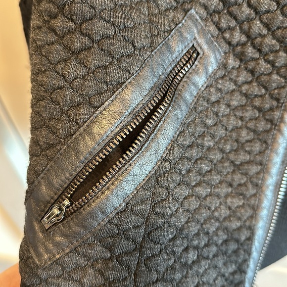 Rebecca Taylor Jacket Lace Sleeve Bomber Jacket - Picture 8 of 14